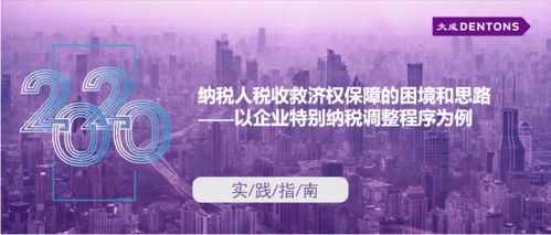 纳税人税收救济权保障的困境和思路 以企业特别纳税调整程序为例丨大成 实践指南